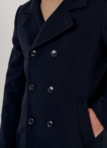 Мужское двубортное пальто 