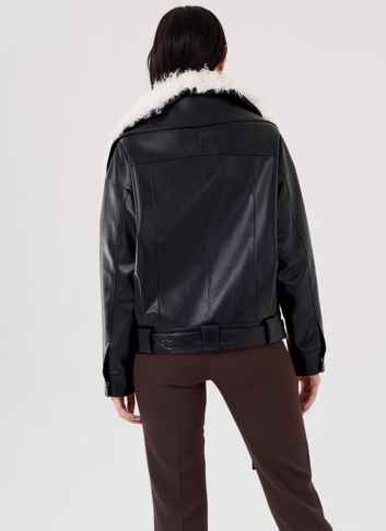 Куртка косуха на утеплении с отделкой натуральный козлик Куртка косуха на утеплении с отделкой натуральный козлик