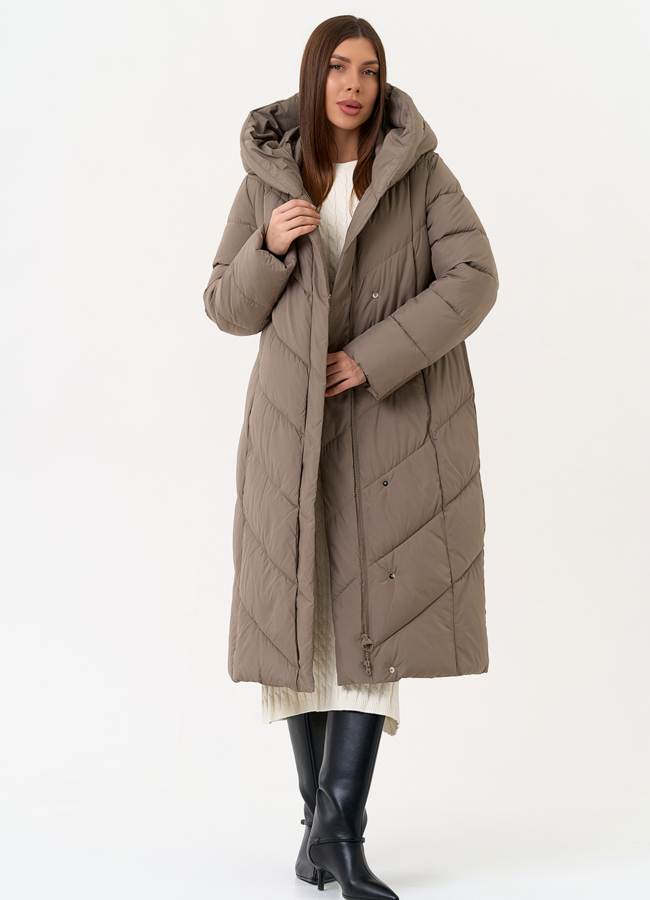 Женский пуховик с капюшоном модель № 31601 в рассрочку