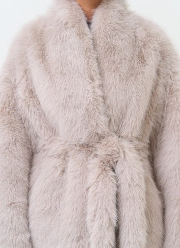 Женская шуба из эко меха фото