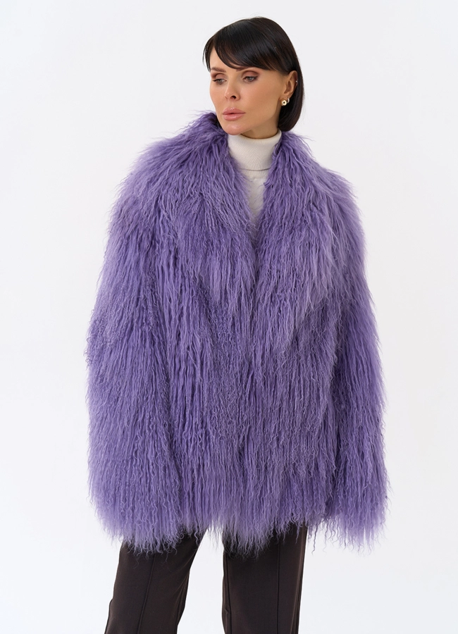 Шуба из ламы модель № 31831 универмаг малина фото