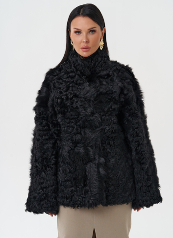 Женская двухсторонняя натуральная дубленка